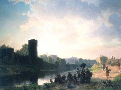 リバーエスティチュアリー（油 作： Albert Bierstadt