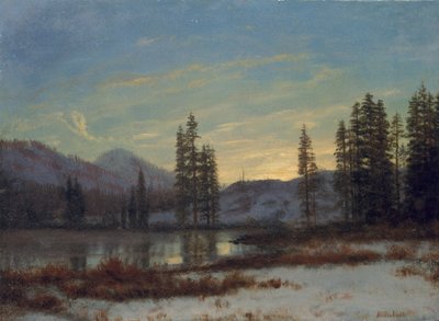ロッキー山脈の雪 作： Albert Bierstadt