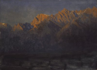 シエラの日の出、カリフォルニア州。 1872年。 作： Albert Bierstadt
