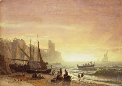漁船、1862 作： Albert Bierstadt