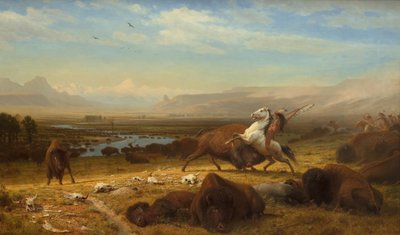 バッファローの最後、1888年 作： Albert Bierstadt