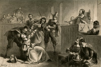 エドモンドチーズマンの妻、バークレー知事の前、1877年。 作： Albert Bobbett