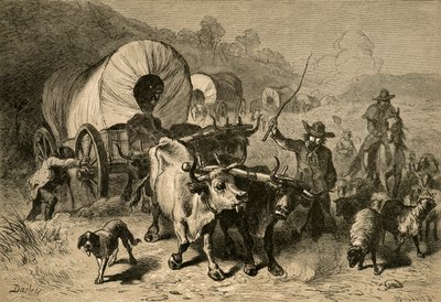 西部の国への移住、1877年。 作： Albert Bobbett