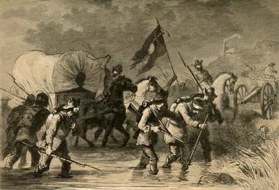 1878年のゲティスバーグの戦いの後のリーズリトリート。 作： Albert Bobbett