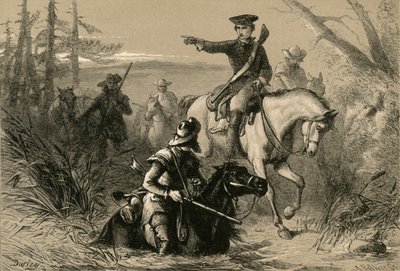 1877年のフランス司令官派遣団のワシントン少佐。 作： Albert Bobbett