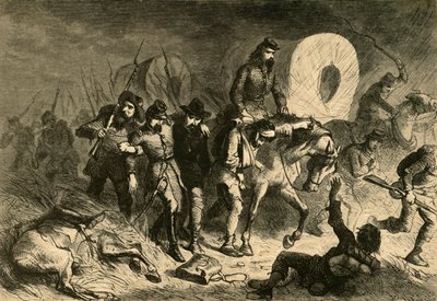 1878年、シロから南軍を退却。 作： Albert Bobbett