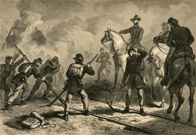 シャーマンズマーチトゥザシー、1878年。 作： Albert Bobbett