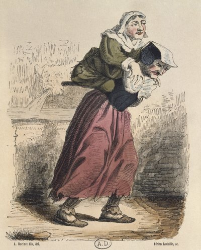 エドワード・ラヴィエイユ（1818-62）によって刻まれたジャックカロ（1592-1635）後の奇跡のクール（カラー彫刻） 作： Albert Charles August Racinet