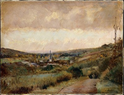 ホンドゥヴィルシュルイトンの秋の最後の日 作： Albert Charles Lebourg