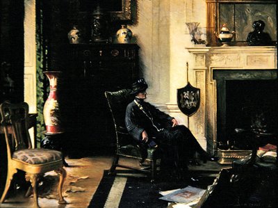 インテリアの女性 作： Albert Chevallier Tayler