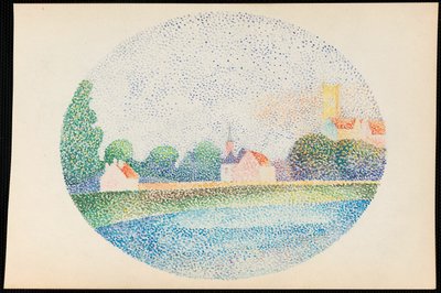モーのマルヌ川の朝 作： Albert Dubois Pillet