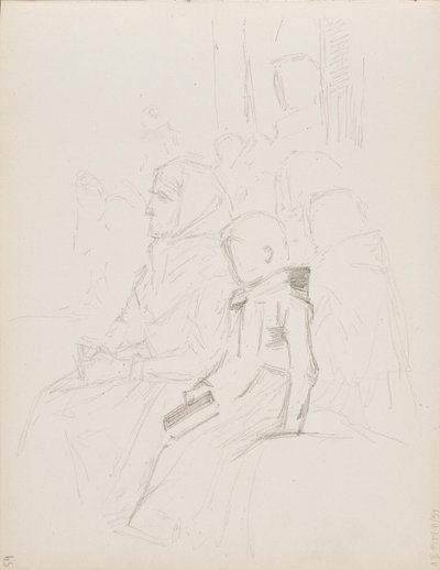 ウシマー群島での礼拝、スケッチ 作： Albert Edelfelt