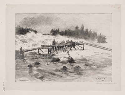 滝。 ヴァリンコスキー 作： Albert Gustaf Aristides Edelfelt