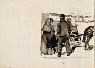 馬車、3人乗り 作： Albert Edelfelt