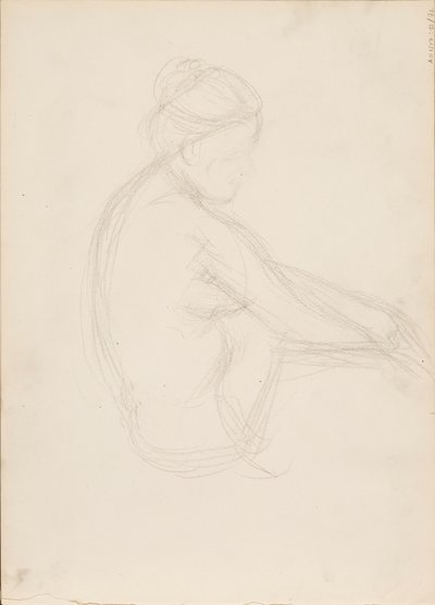 裸で座る 作： Albert Edelfelt