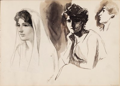 女性フィギュア 作： Albert Edelfelt