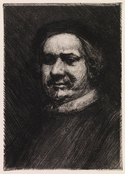『レンブラントの肖像』、レンブラントの作品に基づく模写 作： Albert Edelfelt