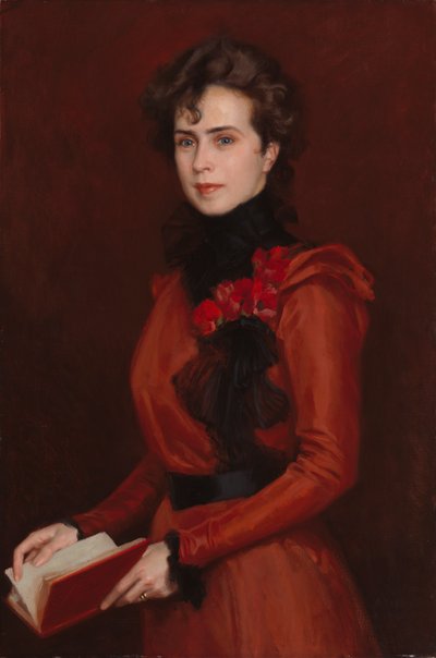 シグネ・コルスターの肖像 作： Albert Edelfelt
