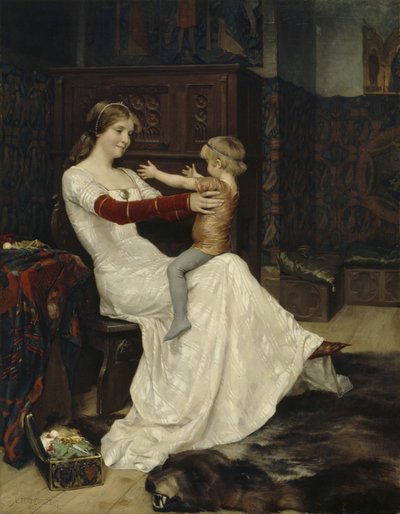 ビアンカ女王 作： Albert Gustaf Aristides Edelfelt
