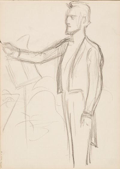 ロバート・カジャナス、肖像画のスケッチ 作： Albert Edelfelt