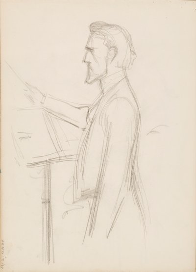 ロバート・カジャナス、肖像画のスケッチ 作： Albert Edelfelt