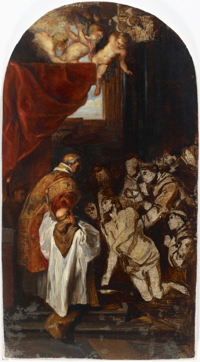 Die letzte heilige Kommunion des Heiligen Franziskus von Assisi, Kopie nach Rubens 作： アルバート・エーデルフェルト