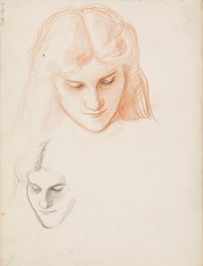 女性の顔 作： Albert Edelfelt