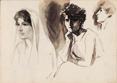 女性フィギュア 作： Albert Edelfelt