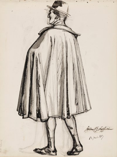 マントの男 作： Albert Edelfelt