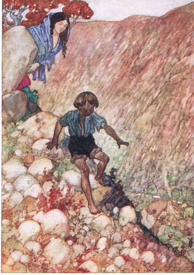 The Water Babies pub.by Humphrey Milford Oxford University Press、1930年頃（カラーリソ） 作： Albert Edward Jackson