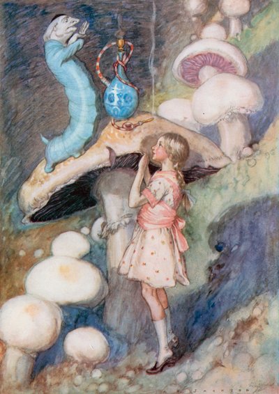 不思議の国のアリスのイラスト（カラーリソ） 作： Albert Edward Jackson