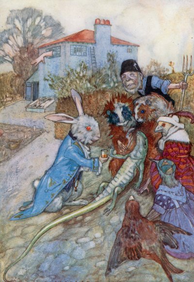 不思議の国のアリスのイラスト（カラーリソ） 作： Albert Edward Jackson