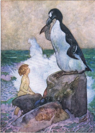 The Water Babies pub.by Humphrey Milford Oxford University Press, c.1930 (カラー リソ) 作： Albert Edward Jackson