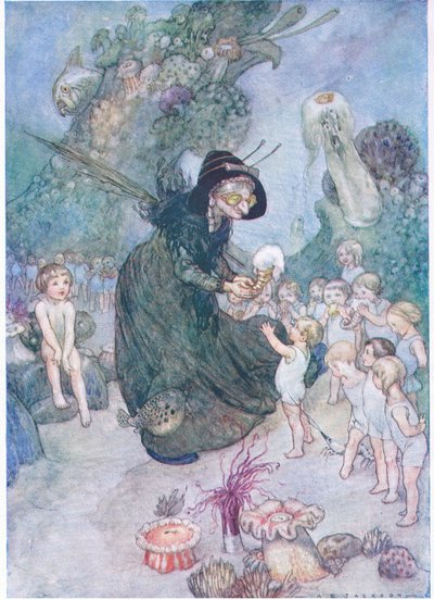 トムは、The Water Babies pub.by Humphrey Milford Oxford University Press、c.1930 (カラー リソ) 作： Albert Edward Jackson