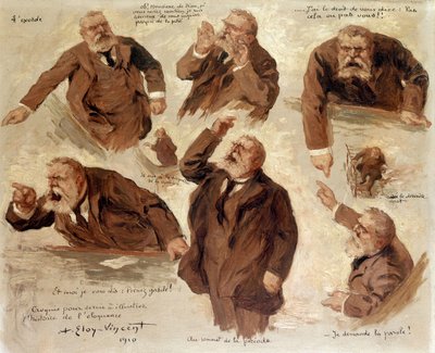 ジャンジョレスのさまざまな表現、1910年 作： Albert Eloy Vincent
