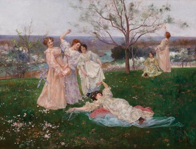 春の花、1897年頃 作： Albert Emile Artigue