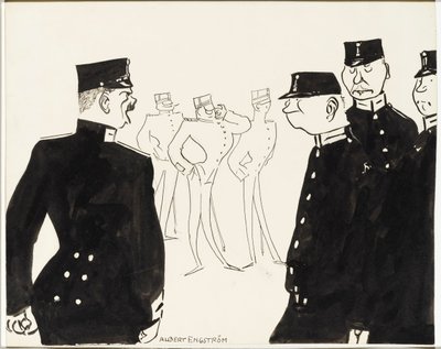 軍曹：「そのような悪態をつくな 作： Albert Engstrom