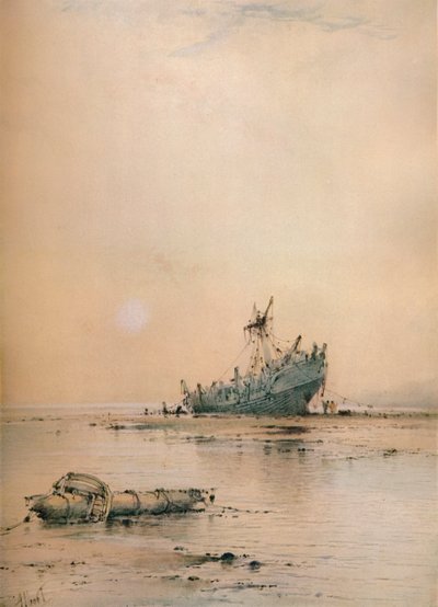 リーでの干潮、c1899 作： Albert Ernest Markes