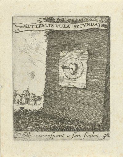 ハートの中心にある矢印 Moralizing Love Emblems (シリーズタイトル) Devises et emblesmes d