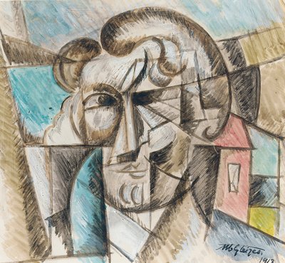 男の頭 作： Albert Gleizes