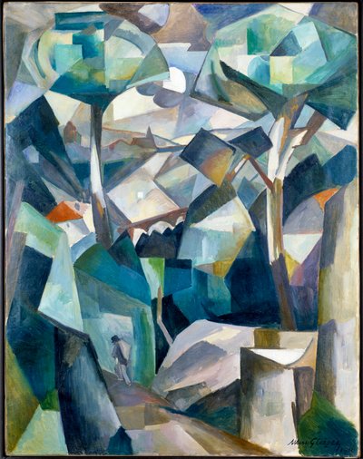 キャラクターのいる風景 作： Albert Gleizes