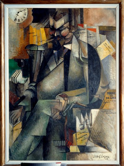 フランスの編集者、ウジェーヌ・フィギエールの肖像 作： Albert Gleizes