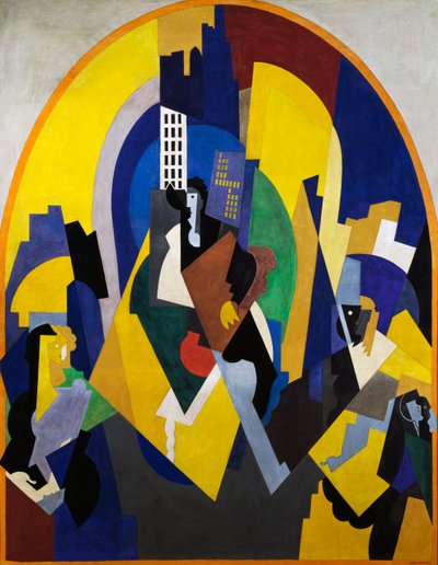 計画に従って空間を区切る 作： Albert Gleizes