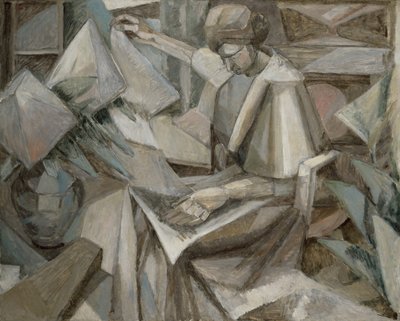 フロックスを持つ女性 作： Albert Gleizes