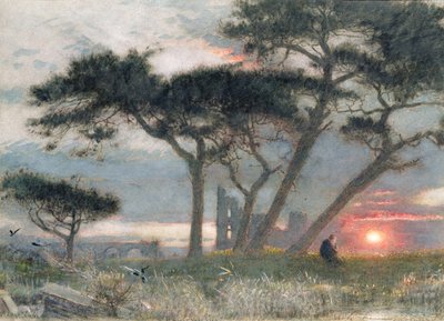 A Days End：It Might Have been（wc＆bodycolour on paper） 作： Albert Goodwin