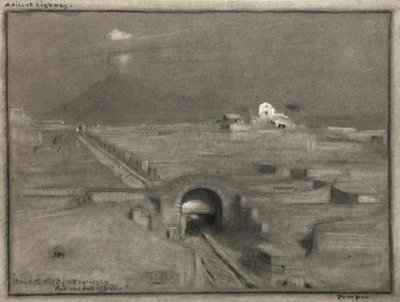 静かなハイウェイ、ポンペイ、1904年頃（水彩画） 作： Albert Goodwin