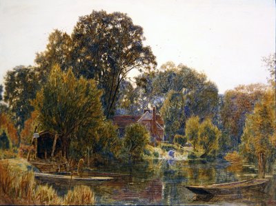秋のアスペンツリー 作： Albert Goodwin