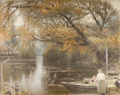 秋の輝き 作： Albert Goodwin