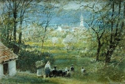 バヴィーノ - マッジョーレ湖 作： Albert Goodwin