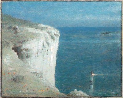 月明かりに照らされたビーチの頭（水彩、ボディカラー） 作： Albert Goodwin